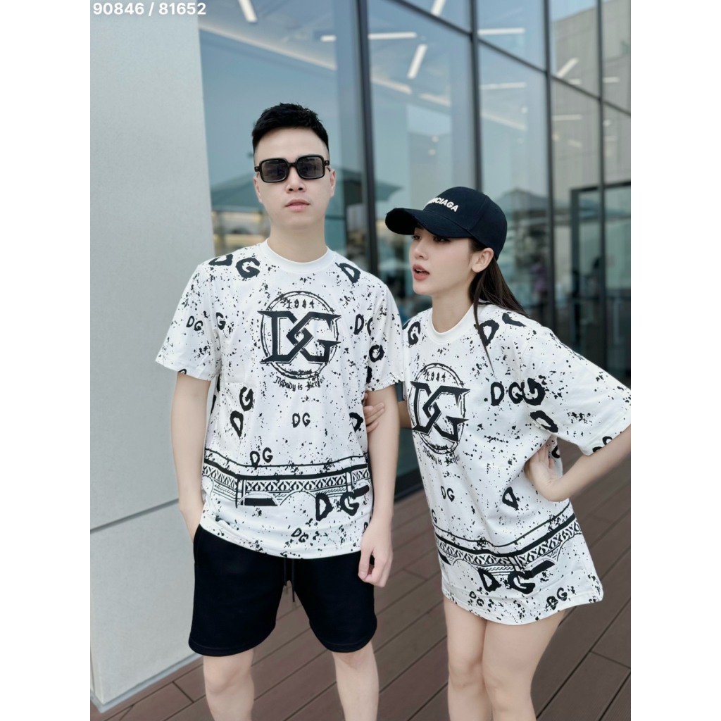 Áo Thun Nam Trơn Chữ Dập Nổi Vải Mềm Mịn Áo Thun NamTee - Shirt Dolce Gabbana Hoạ Tiết