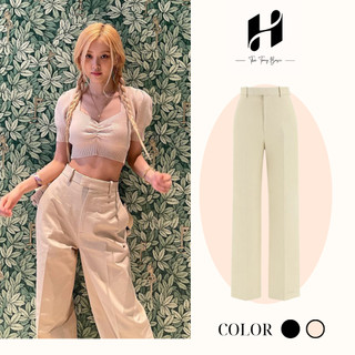 Quần Ống Suông Nữ Rose BlackPink Cao Cấp Form Đứng Tôn Dáng, Quần Tây Nữ Cullotes Công Sở Thời Trang Basic H-Store 