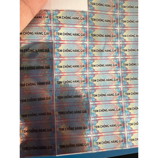 Tem niêm phong bạc vỡ tổ ong( 100 tem)