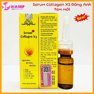 Serum collagen X3 Đông Anh 20ml, Serum nám X3 mờ thâm nám, dưỡng trắng da, hàng chính hãng