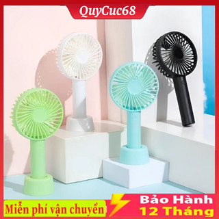 Quạt Cầm tay, Quạt tích điện mini có đế 3 tốc độ gió N9 có pin sạc đi kèm dây sạc bảo hành 12 tháng hàng đẹp