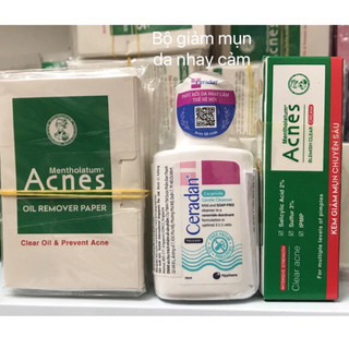 Bộ 3 sản phẩm ngăn ngừa mụn kháng khuẩn  ACNES TRIO- ACTV