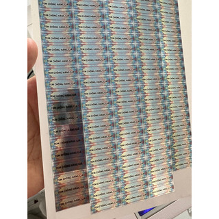 Tem niêm phong bạc vỡ tổ ong( 100 tem)