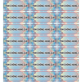 Tem niêm phong bạc vỡ tổ ong( 100 tem)