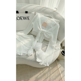 (H.O.H) Set ba món trắng bikini đi biển