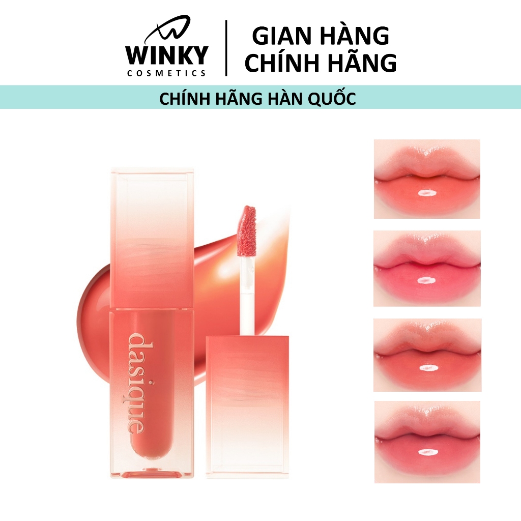 [DASIQUE] Son Tint Bóng DASIQUE JUICY DEWY TINT 3.5g Full Bộ