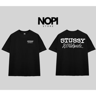  ÁO THUN STUSSY WORLDWIDE FORM RỘNG NAM NỮ UNISEX VẢI COTTON CAO CẤP 280GSM DÀY DẶN - NOPI STORE 
