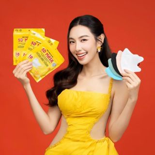 [Thùng 200 Cái] Khẩu trang 3 Lớp 5D BÔNG SEN VÀNG