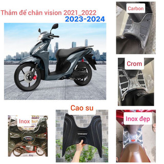 Thảm lót sàn để chân vision 2021 2022 2023 2024 inox cao su crom carbon