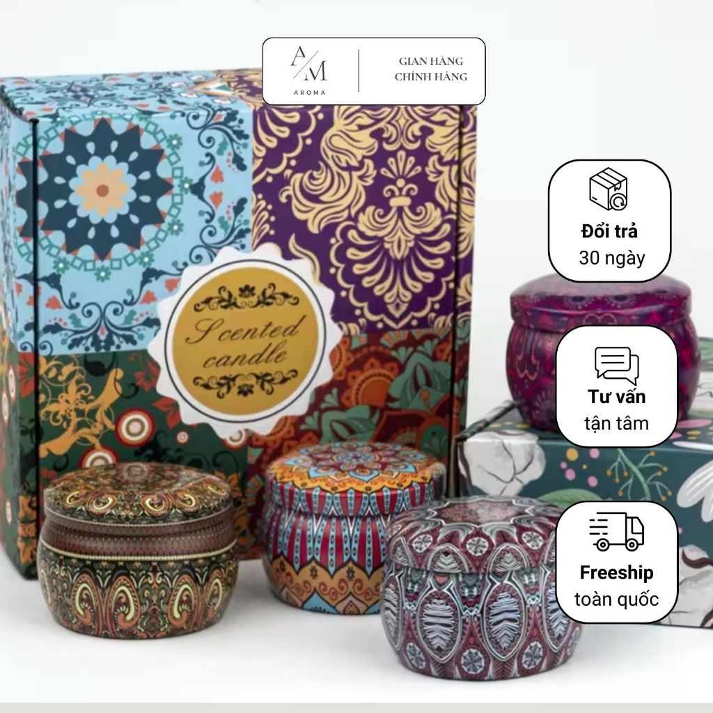 AROMA SET GILF SCENTED CANDLES - Set quà tặng đến từ AROMA