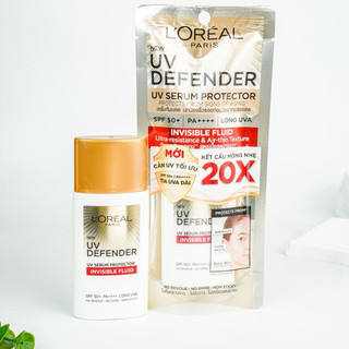 Kem chống nắng loreal l’oreal uv defender serum protector invisinle fluid spf50/ pa++++ 50ml