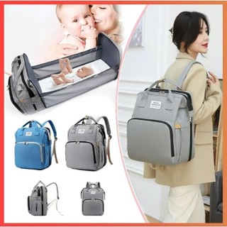  Balo bỉm sữa kiêm nôi ngủ ba lô mẹ bỉm sữa đa năng nhiều ngăn vải chống thấm cao cấp tiện lợi 