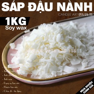 1kg sáp đậu nành - soy wax - nguyên liệu làm nến thơm handmade
