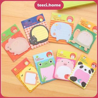 Sticky Giấy Note Hình Động Vật Dễ Thương Giấy Ghi Chú 20 Tờ 8*6cm Dán Trang Trí Sổ Tay Nhật Ký Quà Tặng TEECI D037