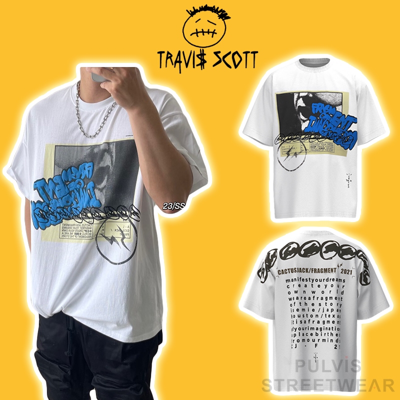 ⚡️[Hight Quality] - Áo Tee Travis Scott Cactus Jack For Fragment Manifest, Áo thun travis Scott