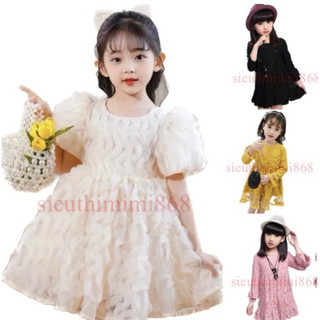 Váy đầm bé gái, đầm in hình dễ thương