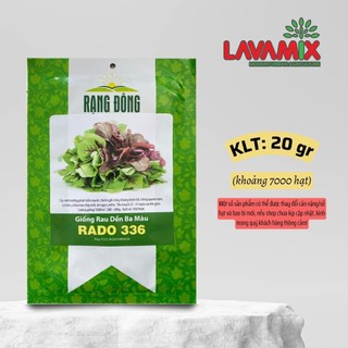 Hạt giống Rau Dền Ba Màu Rado 336 (20g~7000 hạt) hiệu Rạng Đông chịu nhiệt tốt, trồng quanh năm | Green House