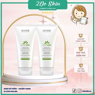 Sữa rửa mặt BABE Stop Akn Purifying Cleansing gel cho da dầu mụn 200ml
