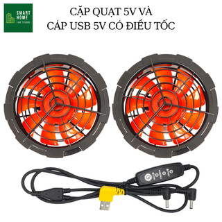 Hệ thống quạt gió không chổi than 5V USB cho gắn áo điều hòa IP67 chống bụi chống nước gió to