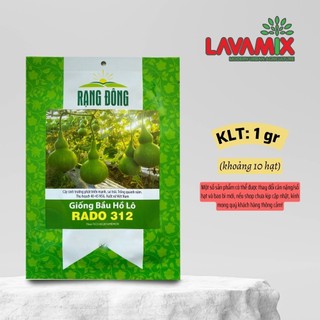 Hạt giống Bầu Hồ Lô Rado 312 (1g~10 hạt) hiệu Rạng Đông nhanh thu hoạch,chịu nhiệt tốt | Green House