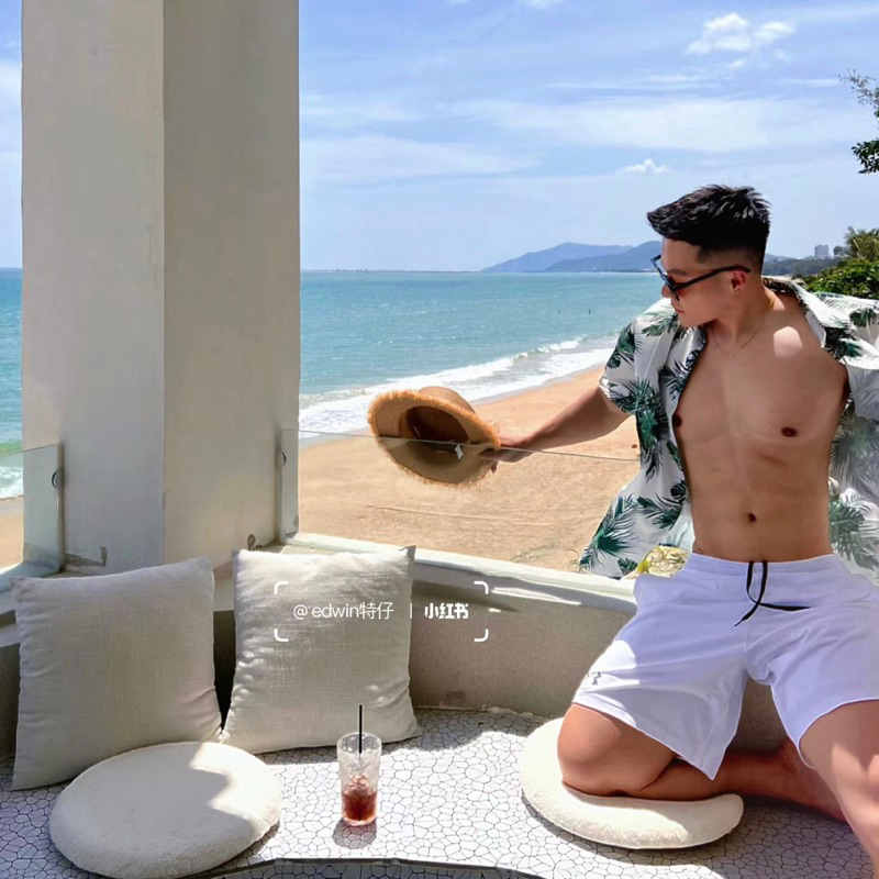 Quần dù nam màu trơn, quần đi biển