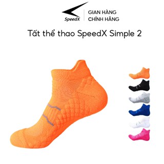 Tất vớ thể thao nam SPEEDX SIMPLE 2 Size 39-45 đệm dày, chống trơn trượt, thoáng khí dành cho chạy bộ, đạp xe, đá bóng