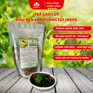 Trà gạo lứt đậu đen xanh lòng cỏ ngọt túi 1kg YẾN BEAUTY