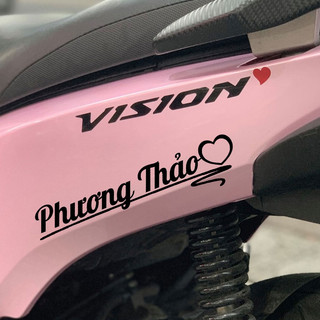 Tem dán xe độc đáo theo tên, In tên tem dán xe chữ ký, tem dán xe chữ ký theo yêu cầu, decal xe chữ ký