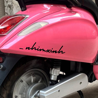 Tem dán xe theo tên, In tên tem dán xe chữ ký, tem dán xe chữ ký theo yêu cầu, decal xe chữ ký theo yêu cầu