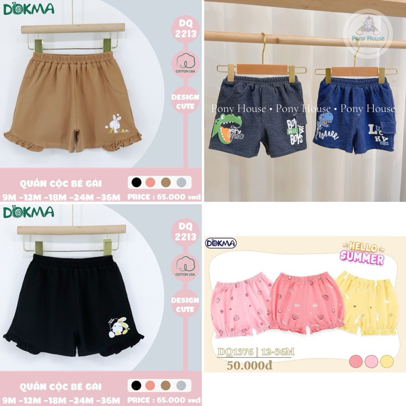 Quần đùi Dokma bé trai, bé gái (6-9M đến 24-36M)