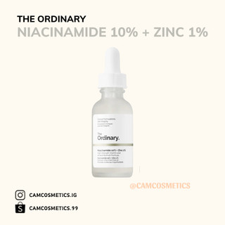 [Bill USA] Tinh chất sáng da - serum se khít lỗ chân lông Niacinamide 10% + ZinC 1% The Ordinary (30-60ML)