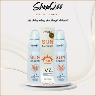 xịt chống nắng Sun Screen V7 lên tone- trắng da Hàn Quốc  ko bết dính - cam kết chính hãng KOREA