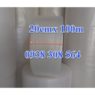 Cuộn Xốp Bong Bóng Khí Khổ 20cmx100m, Xốp Hơi Gói Hàng