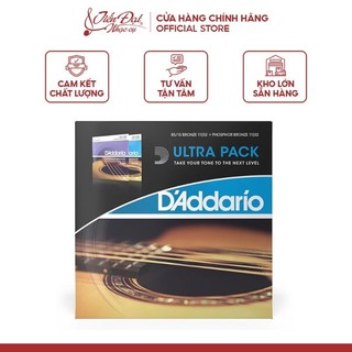 Bộ Dây Đàn Guitar Acoustic ULTRA PACK D'Addario EZ910-EJ26 Nhập Khẩu Chính Hãng