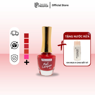 Sơn móng tay PROSPER  Gold tone màu ĐỎ - Hàng cao cấp chính hãng