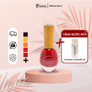 Sơn móng tay PROSPER  No.2 tone màu ĐỎ - Hàng cao cấp chính hãng