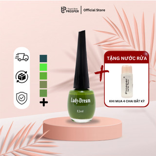 Sơn móng tay PROSPER  Ladydream tone màu XANH LÁ - Hàng cao cấp chính hãng