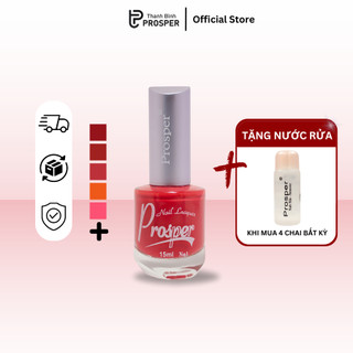 Sơn móng tay PROSPER  No.1 tone màu ĐỎ - Hàng cao cấp chính hãng