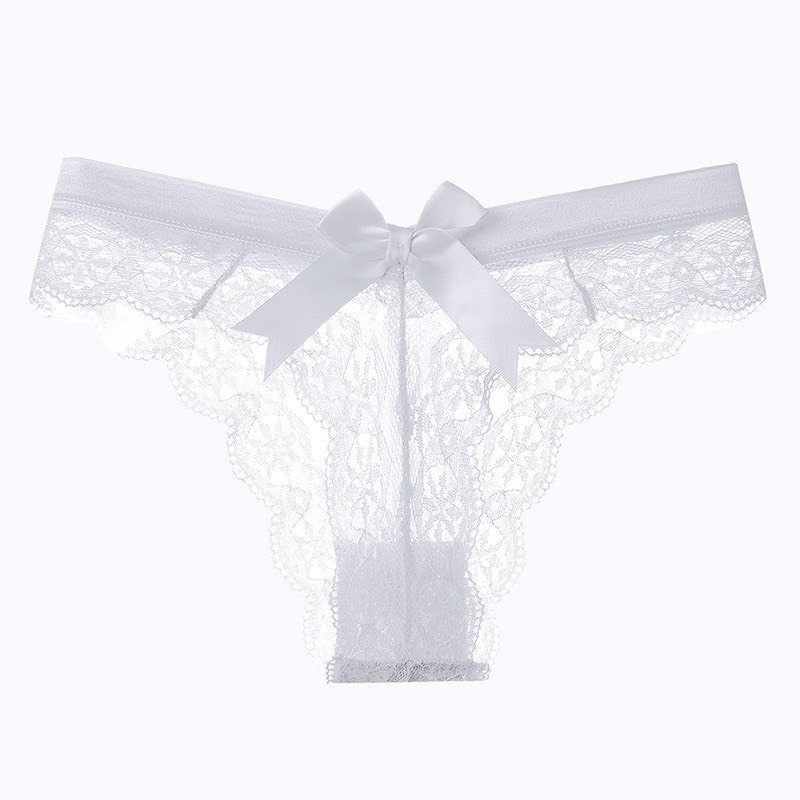 Quần Lót Ren Nữ Cạp Đính Nơ Siêu Sexy H09