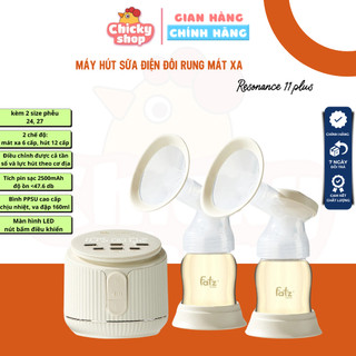 Máy hút sữa điện đôi rung mát xa resonance 11 plus fatzbaby fb1230bt