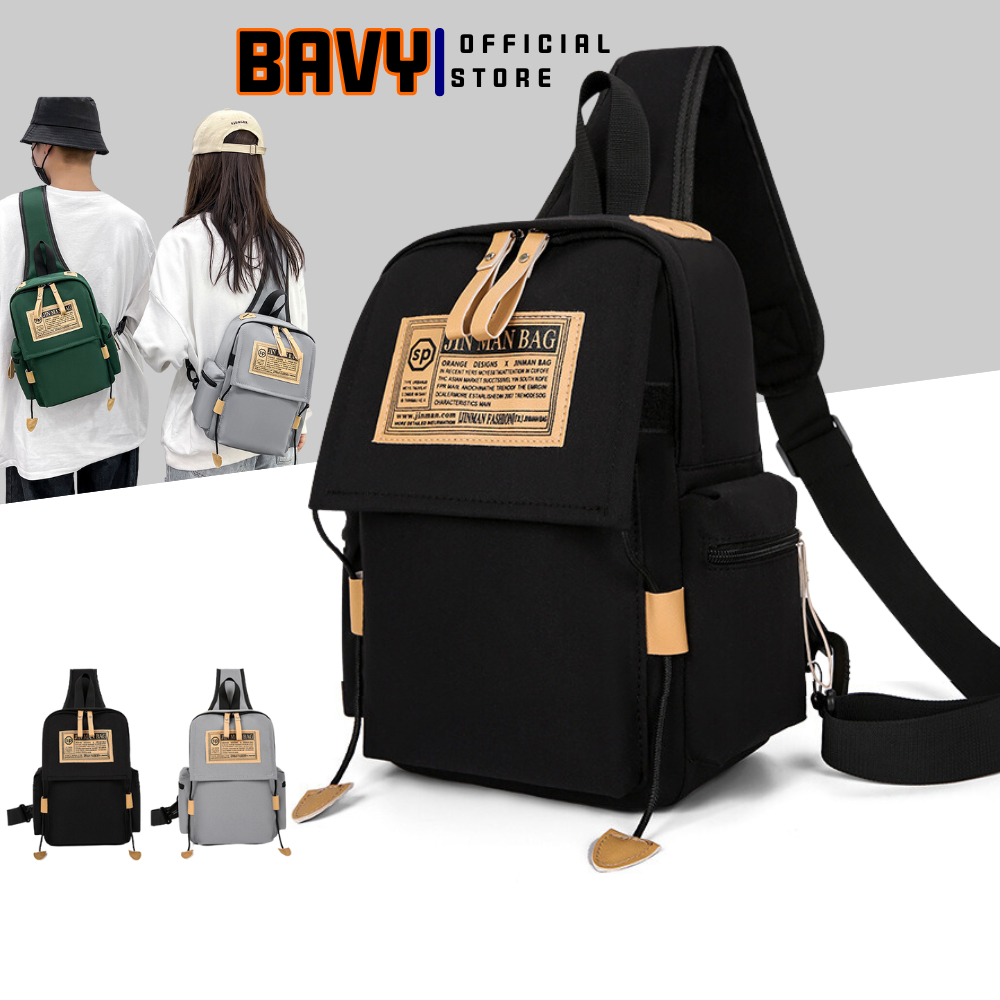 Túi đeo chéo nam nữ Ba Vy FASHION cỡ lớn nhiều ngăn phong cách Hàn Quốc đựng điện thoại đi chơi TĐC22AB