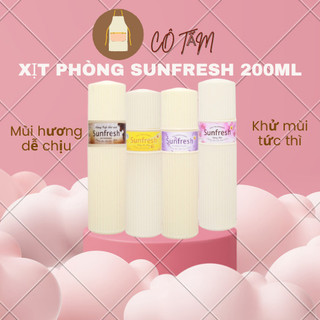 Chai xịt thơm phòng nước hoa sunfresh 200ml, chai khử mùi hôi phòng ngủ