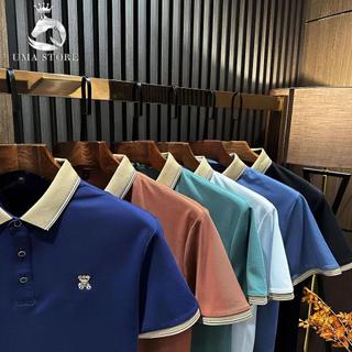 Áo Polo Nam UMA LIMITED Cổ Luke Chất Liệu Vải Poly Dệt Kim Mềm Mát Phối Hình Thêu Gấu Và Huơu ULA48