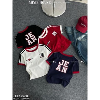 Áo thun baby tee thêu số 6 hàng QCL1 - A208