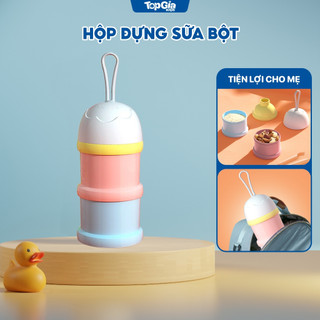 Hộp chia sữa bột TopGiaKids chia khẩu phần ăn cho bé, không chứa chất độc hại, tiện lợi