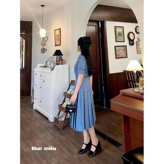 Set Chấm Bi Xanh - Hàng Thiết Kế