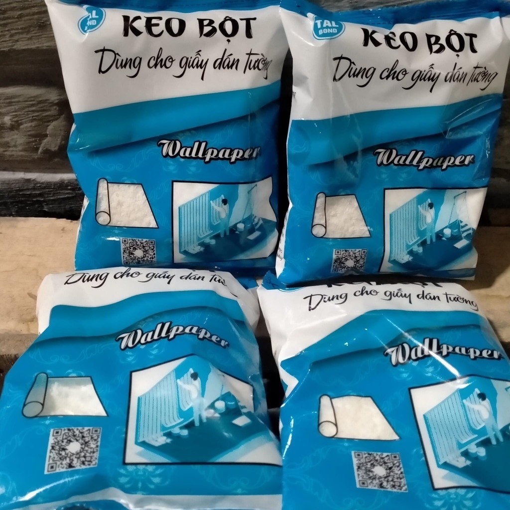 Keo Bột Sinh Học (155G) Dùng Thi Công Giấy Dán Tường, Tranh Dán Tường, VV