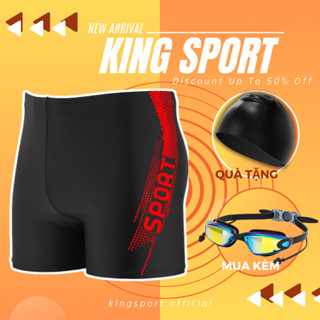 Quần bơi nam dáng đùi SPORT chất liệu cao cấp co giãn 4 chiều chống thấm tốt,thoải mái bơi lội