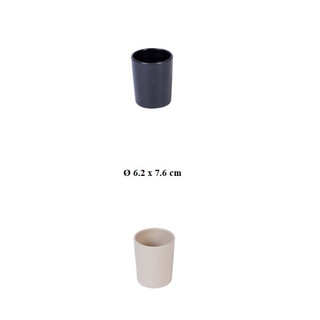 Ly uống nước nhỏ nhựa Melamine màu đen/nâu