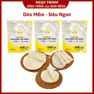 Bánh tráng phơi sương (Túi 200g) cao cấp dẻo mềm ngon thương hiệu đẳng cấp hàng đầu bánh tráng Ngọc Trinh